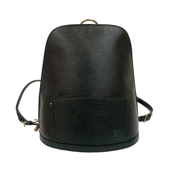 LOUIS VUITTON Black Leather Backpack - Picture 1 of 10